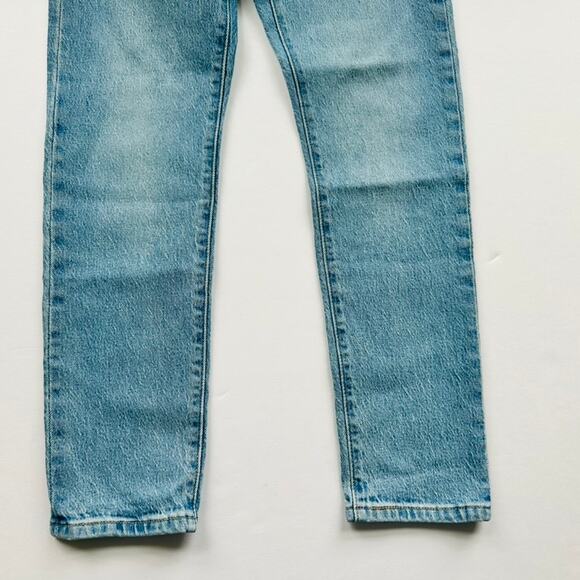 Levi's 501 Skinny High Waist Button Fly Butt Ass Rip Custom NEW 25 x 28 - Picture 7 of 8